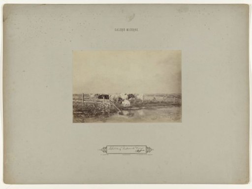 Photographic reproduction of a painting: Pastoral Landscape with Cows