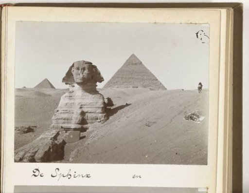 View of the Sphinx and the Pyramids of Giza