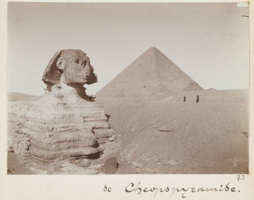 View of the Sphinx and the Pyramids of Giza