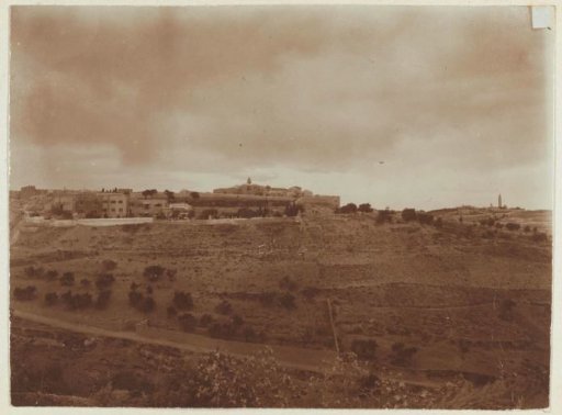 View of a Protestant cemetery in Jerusalem