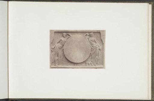 Plaster models for sculptures at the Palais du Louvre: "La Télégraphie et l'Imprimerie" by Joseph Pollet