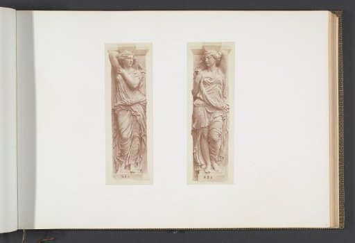 Plaster models for caryatids on the Palais du Louvre by Jules Cavelier