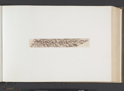 Detail of a plaster model for the decoration of the attic floor of the Pavillon de Turgot