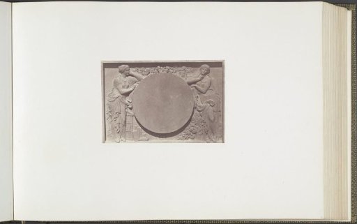 Plaster model for sculpture on the Palais du Louvre: "L'Etude et le Silence" by Georges Diébolt