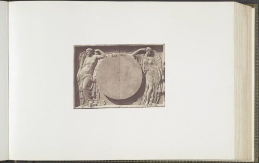 Plaster model for sculpture on the Palais du Louvre: "L'Invention et le Réflexion" by Georges Diébolt