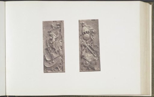 Plaster models for decorations on the Palais du Louvre: "Trophée d'instruments de musique" by Emile Knecht