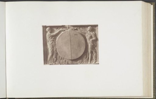 Plaster model for sculpture on the Palais du Louvre: "Le Commerce et la Paix" by Romain Boitel