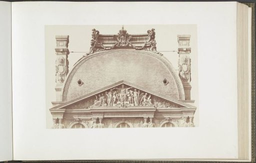 Roof and attic floor of the Pavillon Richelieu in the Palais du Louvre