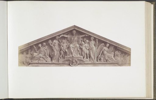Pediment of the Pavillon Richelieu in the Palais du Louvre