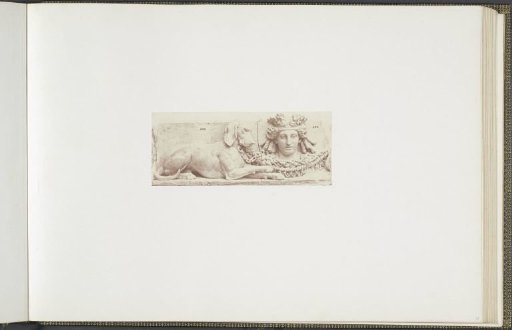 Plaster model for sculpture on the attic floor of the Pavillon Richelieu of the Palais du Louvre by Pierre Louis Rouillard