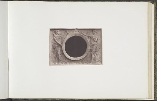 Plaster models for sculptures on the Palais du Louvre: "La Justice et la Fraternité" by Joseph Félon
