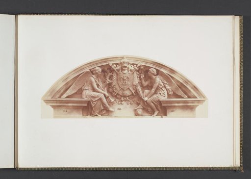 Plaster model for a sculpture at the Palais du Louvre: "La Gloire et l'Immortalité" by Augustin Alexandre Dumont