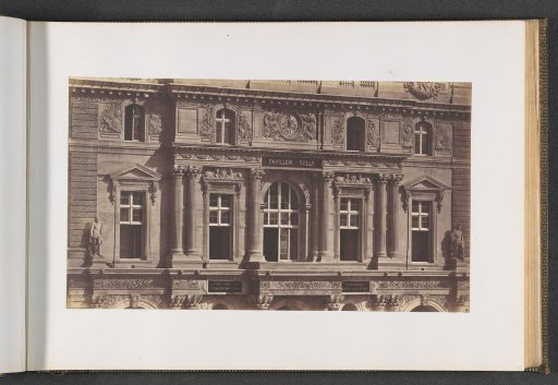 Facade of the first and second floors of the Pavillon Sully in the Palais du Louvre