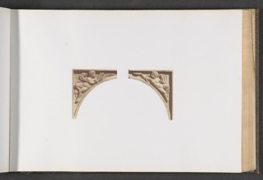 Plaster models for the tympanum of the arcade on the first floor of the Pavillon Sully
