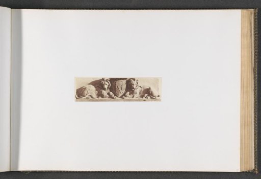 Plaster models for the tympanum of the windows on the first floor of the Pavillon Sully