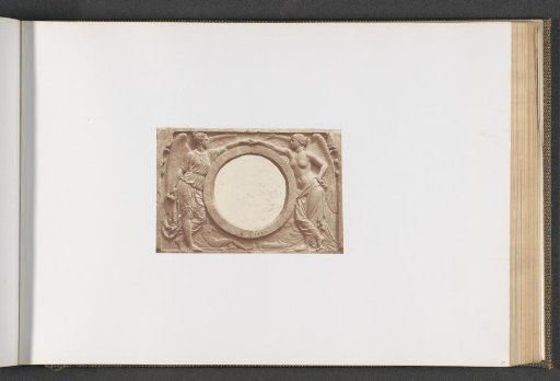 Plaster model for sculpture on the Palais du Louvre: "The Alliance of Ancient Art and the Renaissance" by Jean Bonnassieux