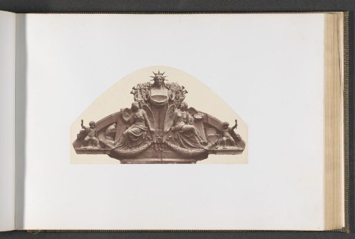 Plaster model for sculpture on the Palais du Louvre: "Sculpture and Painting" by François Félix Roubaud