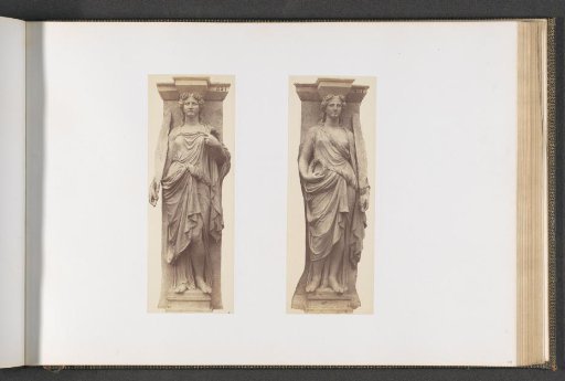 Plaster models for caryatids on the Palais du Louvre by Louis Brian