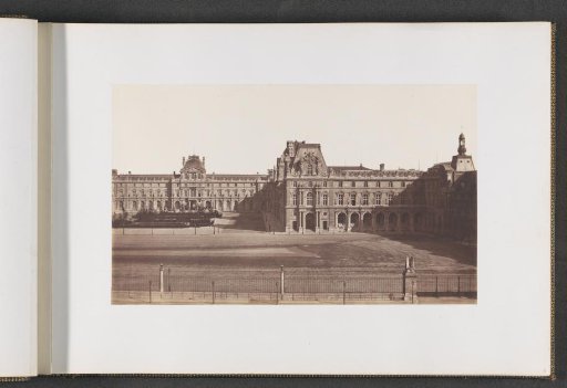 Cour Napoléon viewed from the Tuileries