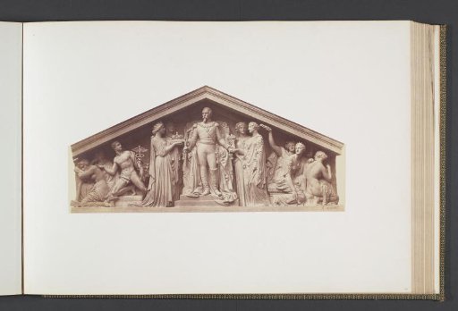 Plaster model for the pediment of the Pavillon Denon by Pierre Charles Simart