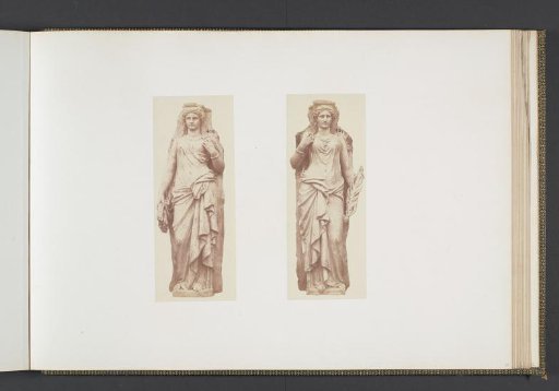 Plaster models for caryatids at the Palais du Louvre by François Jouffroy
