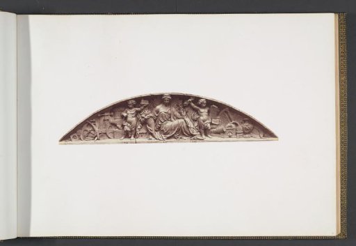 Plaster models for sculptures at the Palais du Louvre: "L'Industrie" by Charles Capellaro