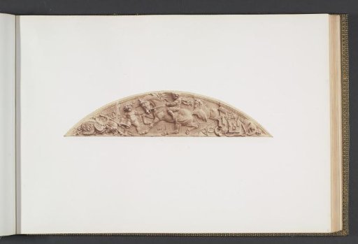 Plaster models for sculptures at the Palais du Louvre: "L'Equitation" by Edouard Delabrière