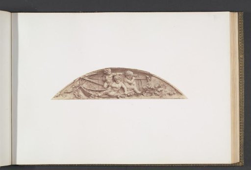 Plaster models for sculptures at the Palais du Louvre: "La Marine" by Auguste Jean Baptiste Lechesne