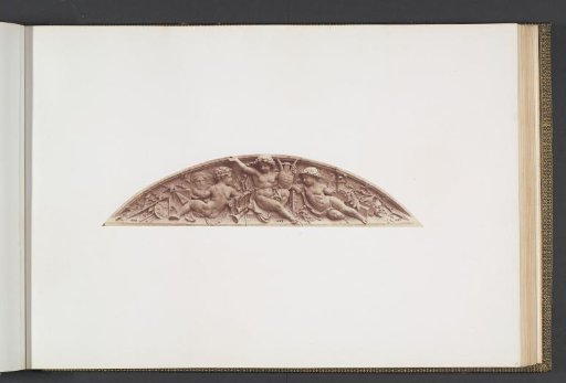 Plaster models for sculptures at the Palais du Louvre: "Les Beaux-Arts" by Auguste Poitevin
