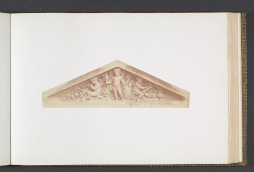 Plaster models for sculptures at the Palais du Louvre: "La Paix" by Leprêtre