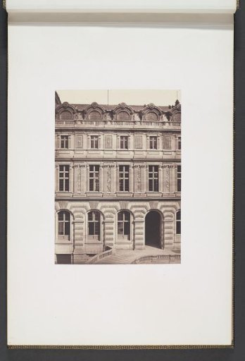 Facade on the Cour Lefuel of the Palais du Louvre