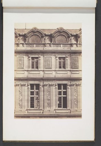 North facade at the Cour Lefuel of the Palais du Louvre