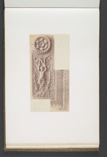 Plaster models for a vault decoration of the Palais du Louvre by Leprêtre