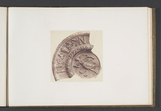 Plaster models for a vault decoration of the Palais du Louvre by Victor Corbel