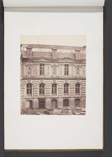 New Louvre under construction: view of the north facade at the Cour Visconti