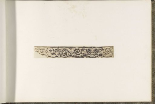 Plaster model for decoration on the Bibliothèque Impériale of the Palais du Louvre