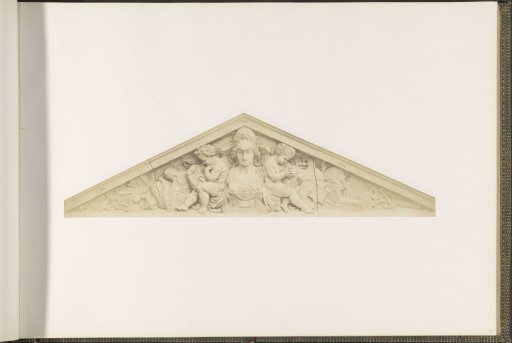 Pediment of the Palais du Louvre: "Les Arts et les Sciences" by Pierre Edouard Charrier