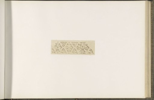 Plaster model for a façade decoration of the Bibliothèque Impériale of the Palais du Louvre