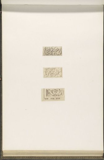 Plaster models for façade decorations on the Bibliothèque Impériale of the Palais du Louvre
