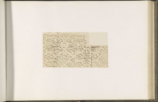 Plaster model for facade decoration on the Bibliothèque Impériale of the Palais du Louvre