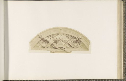 Pediment of a dormer window of the Palais du Louvre by Leprête