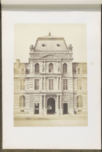 Facade of the Bibliothèque Impériale in the Palais du Louvre