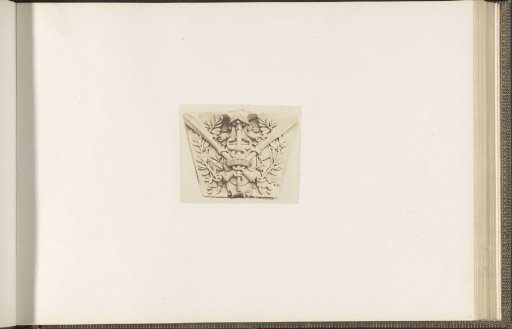 Plaster model for a coat of arms on the Palais du Louvre