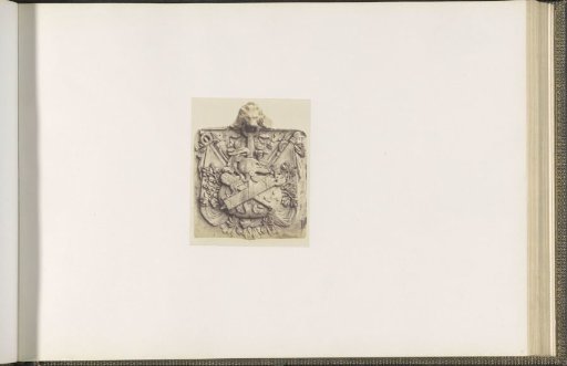 Plaster model for a coat of arms on the Palais du Louvre