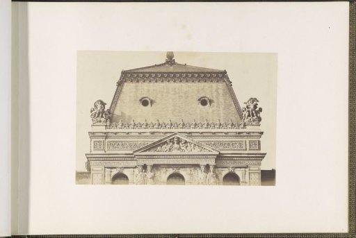 Roof and attic floor of the Bibliothèque Impériale in the Palais du Louvre