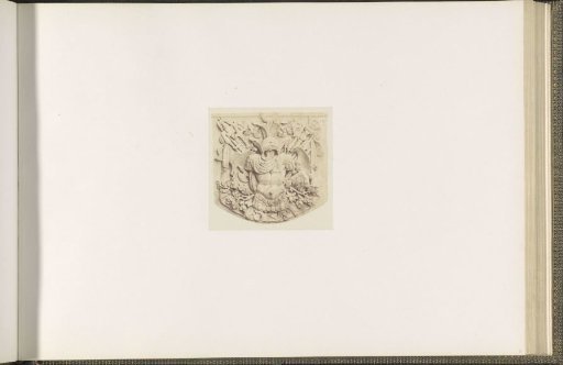 Plaster model for a coat of arms on the Palais du Louvre