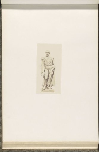 Plaster model for sculpture on the Palais du Louvre: "Soult" by Paul Gayrard