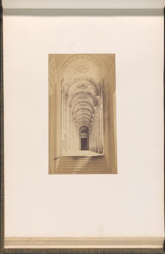 Colonnade with staircase in the Palais du Louvre
