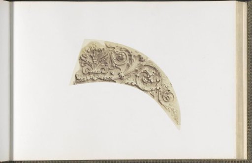 Plaster model for a vault decoration of the Pavillon Richelieu in the Palais du Louvre