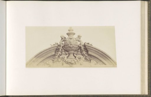 Plaster model for the pediment of side doors of the Palais du Louvre by Jean-Baptiste Revillon